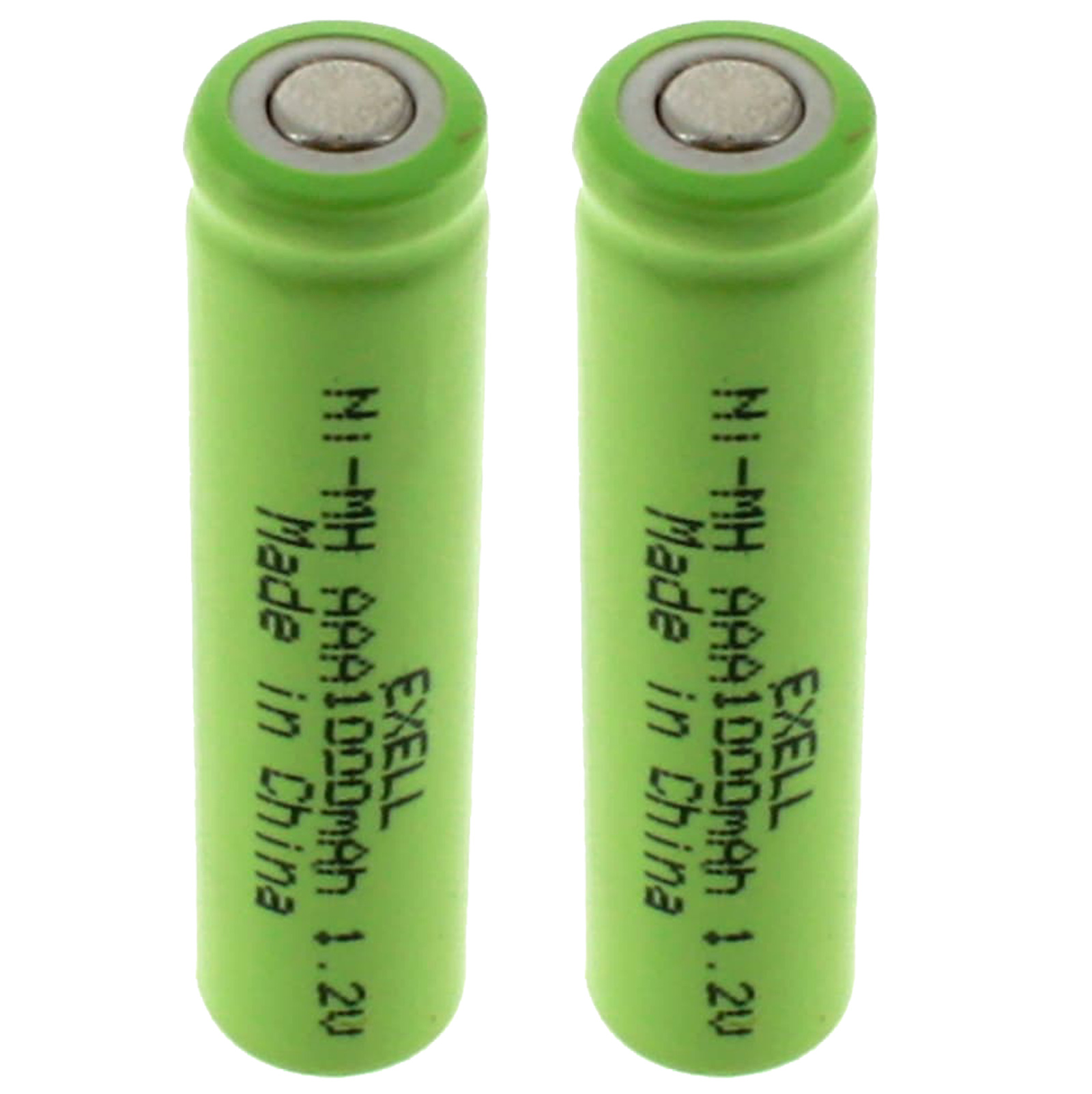 Exell 1.2-Volt Nickel-Metal Hydride Rechargeable Flat-Top Battery, AAA, 1000 mAh