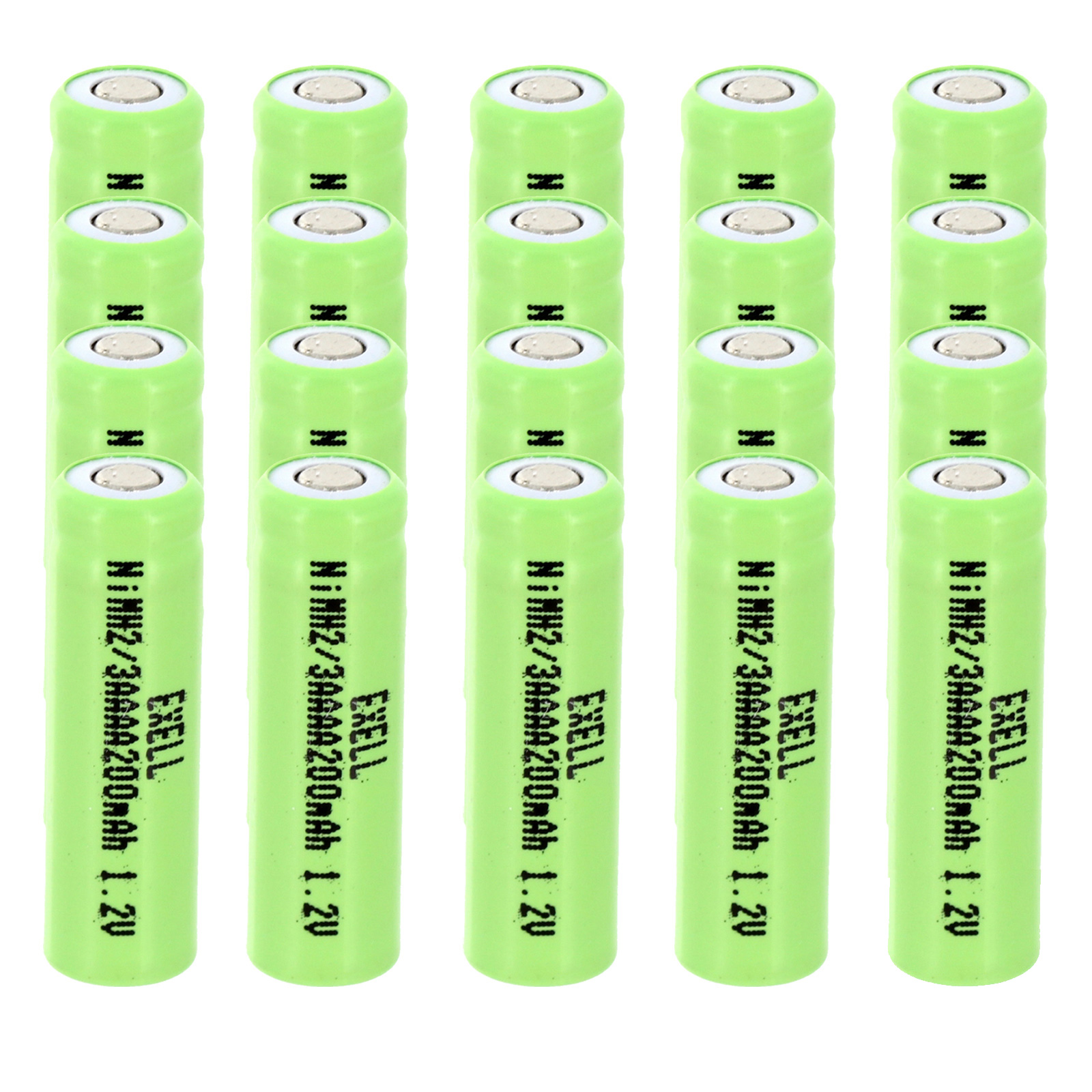 20x 2/3AAAA 1.2V Flat top Rechargeable Battery For Solar ...
