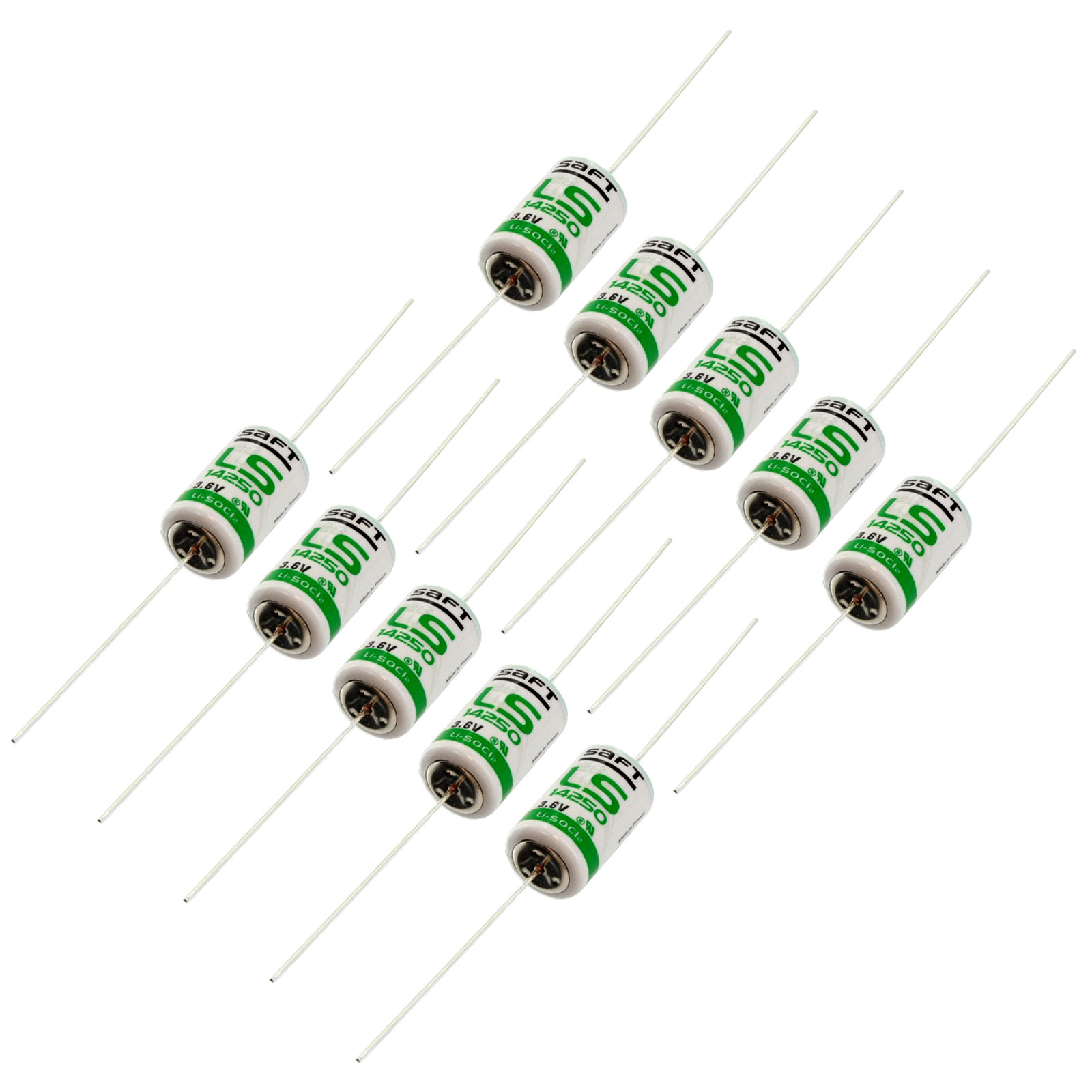16 x Saft Battery LS14250 1//2AA 1200mAh Lithium Thionyl Chloride 3,6V