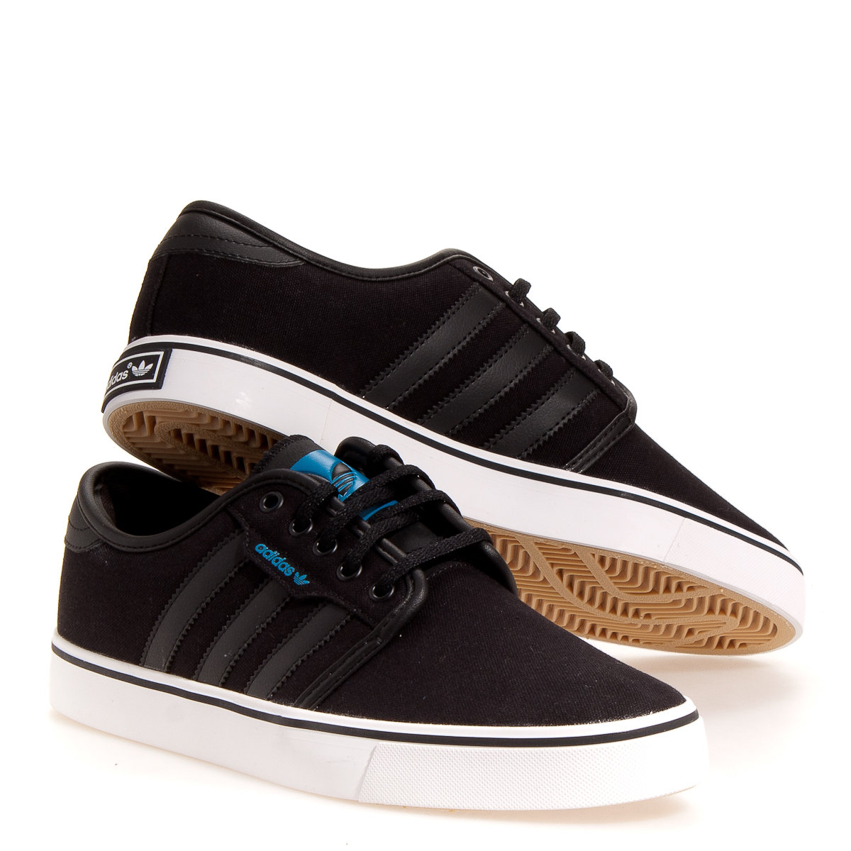 adidas seeley black black crab blue shoes mens 12 d us