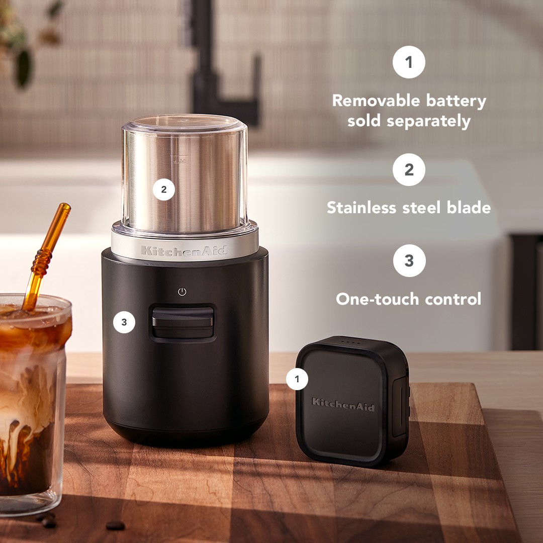 KitchenAid Refurbished KitchenAid Go Cordless Blade Coffee Grinder - battery
