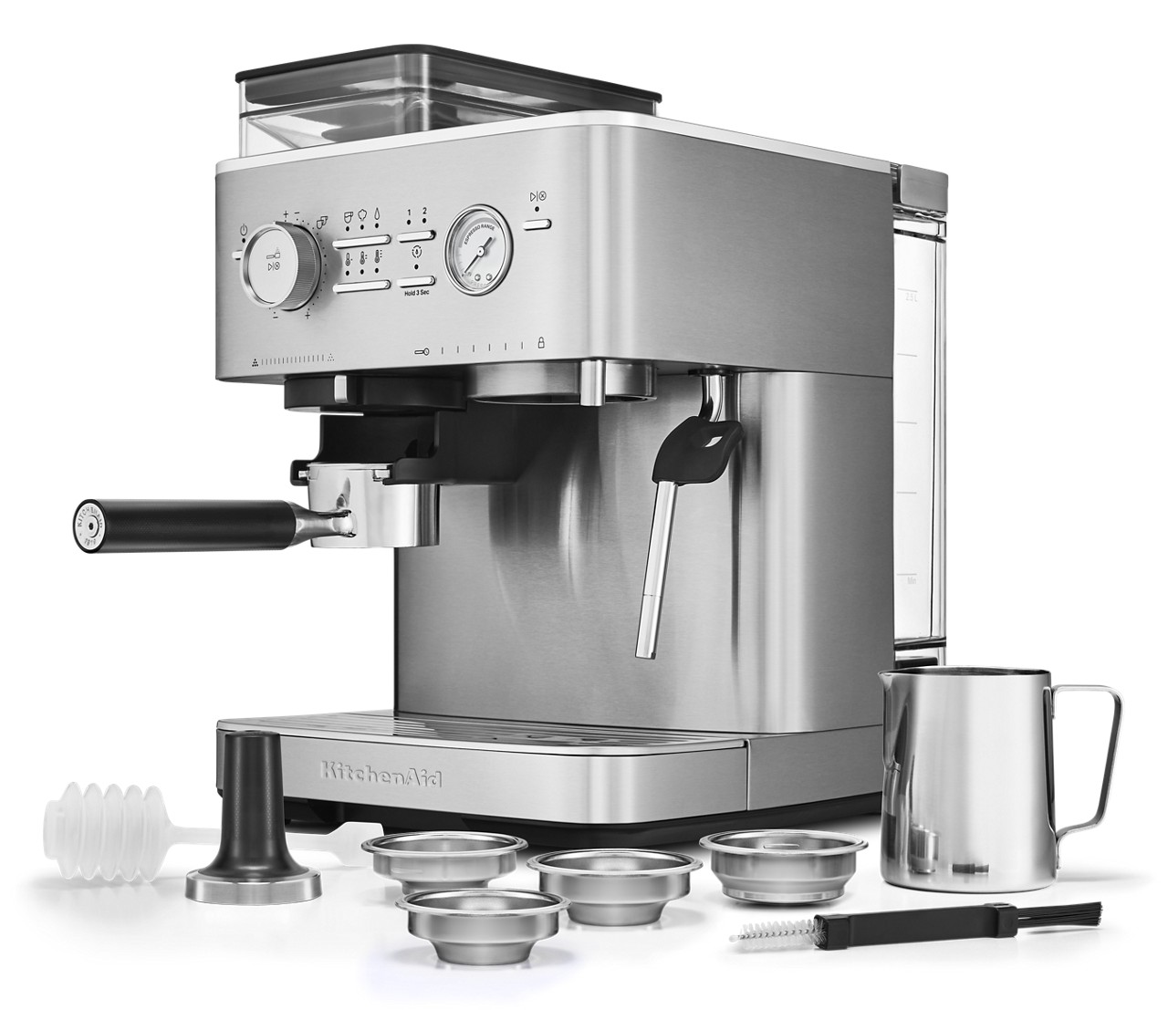 Semi Automatic Espresso Machine with Burr Grinder