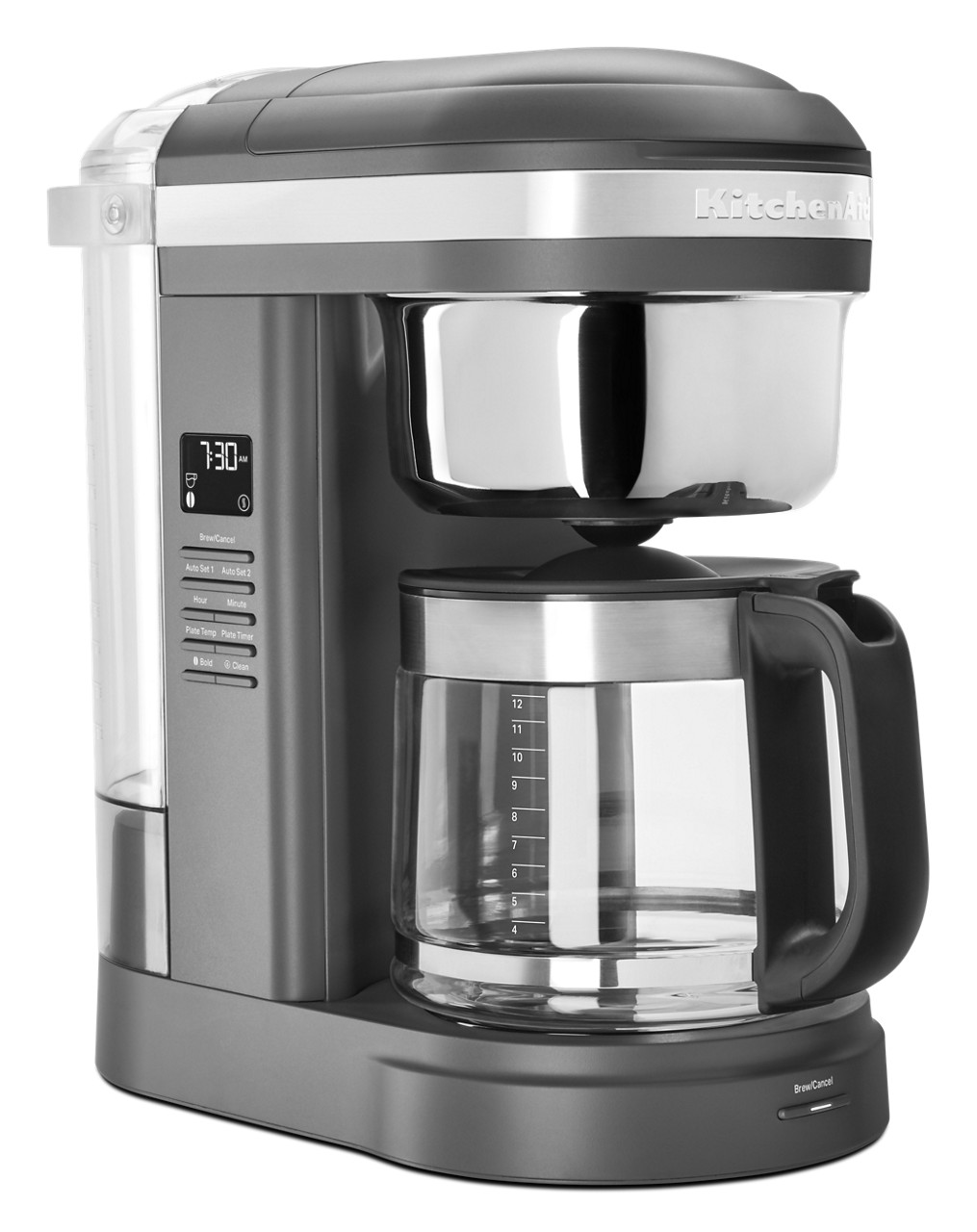 KitchenAid 12 Cup Drip Coffee Maker with Spiral Showerhead and Programmable