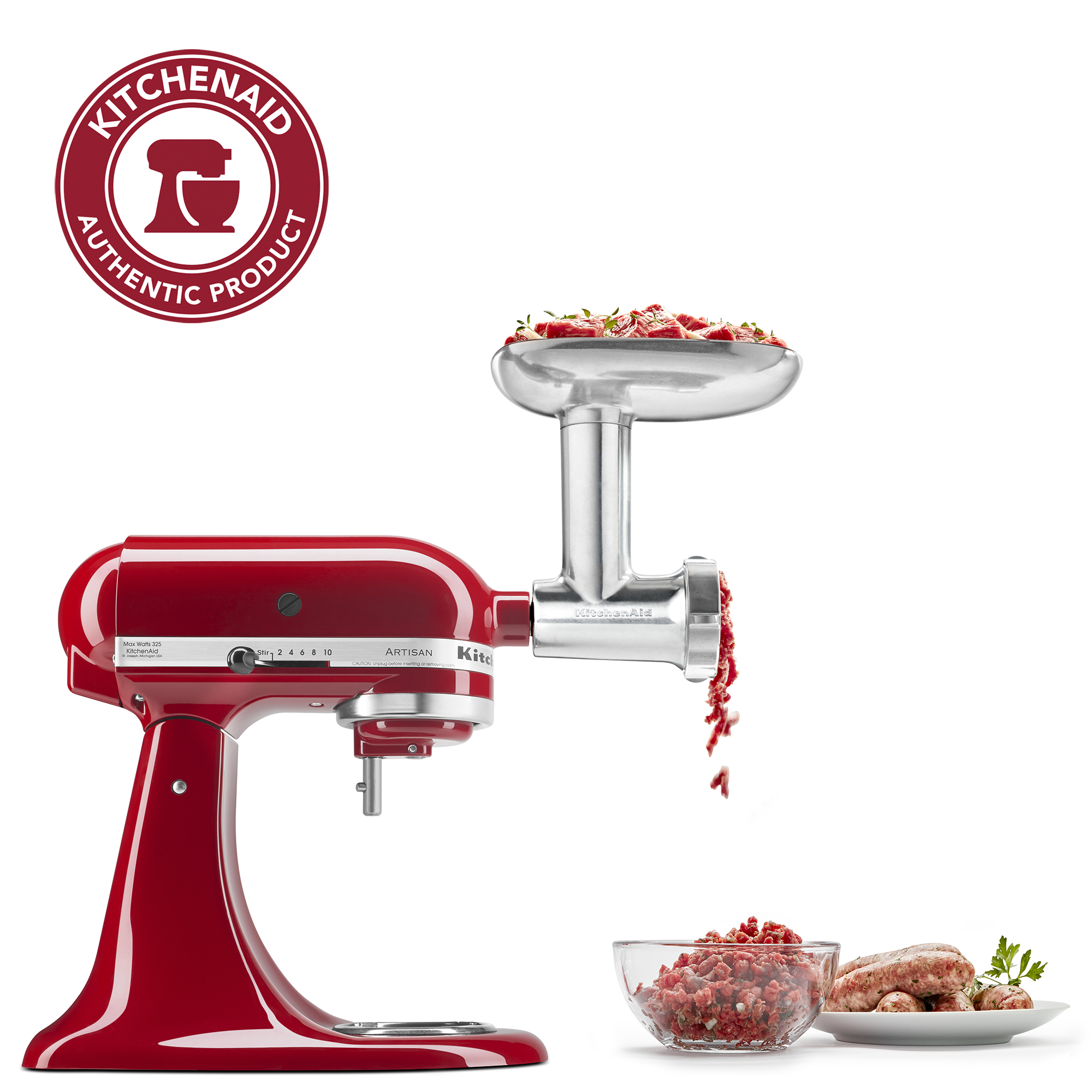 KitchenAid Metal Food Grinder Attachment, KSMMGA
