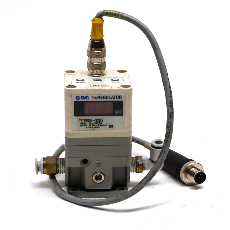 SMC ITV2050332L2 Electropneumatic Air Pressure Regulator 010V 0.05
