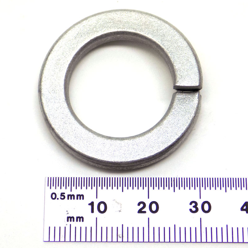 Helical Spring Steel Lock Washers, 20.6mm ID x 32.7mm OD x 4.0mm Thk (700)
