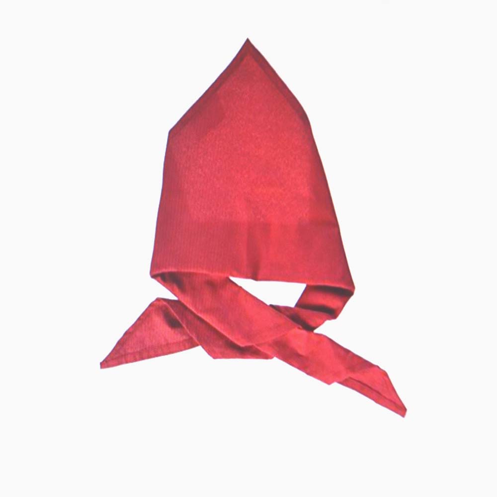 (6) Chef Works Red Neckerchiefs 100 Cotton
