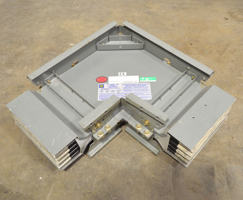 Square D AFH2516GLFM13 1600Amp ILine II Busway Flatwise Elbow AL 3P4W