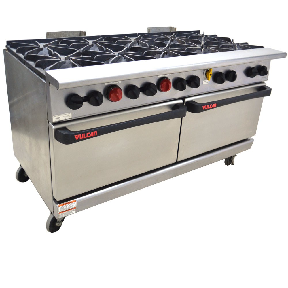 Vulcan G60L Dev. No. 1 60"Wide 10Burner 2Oven Gas Restaurant Range