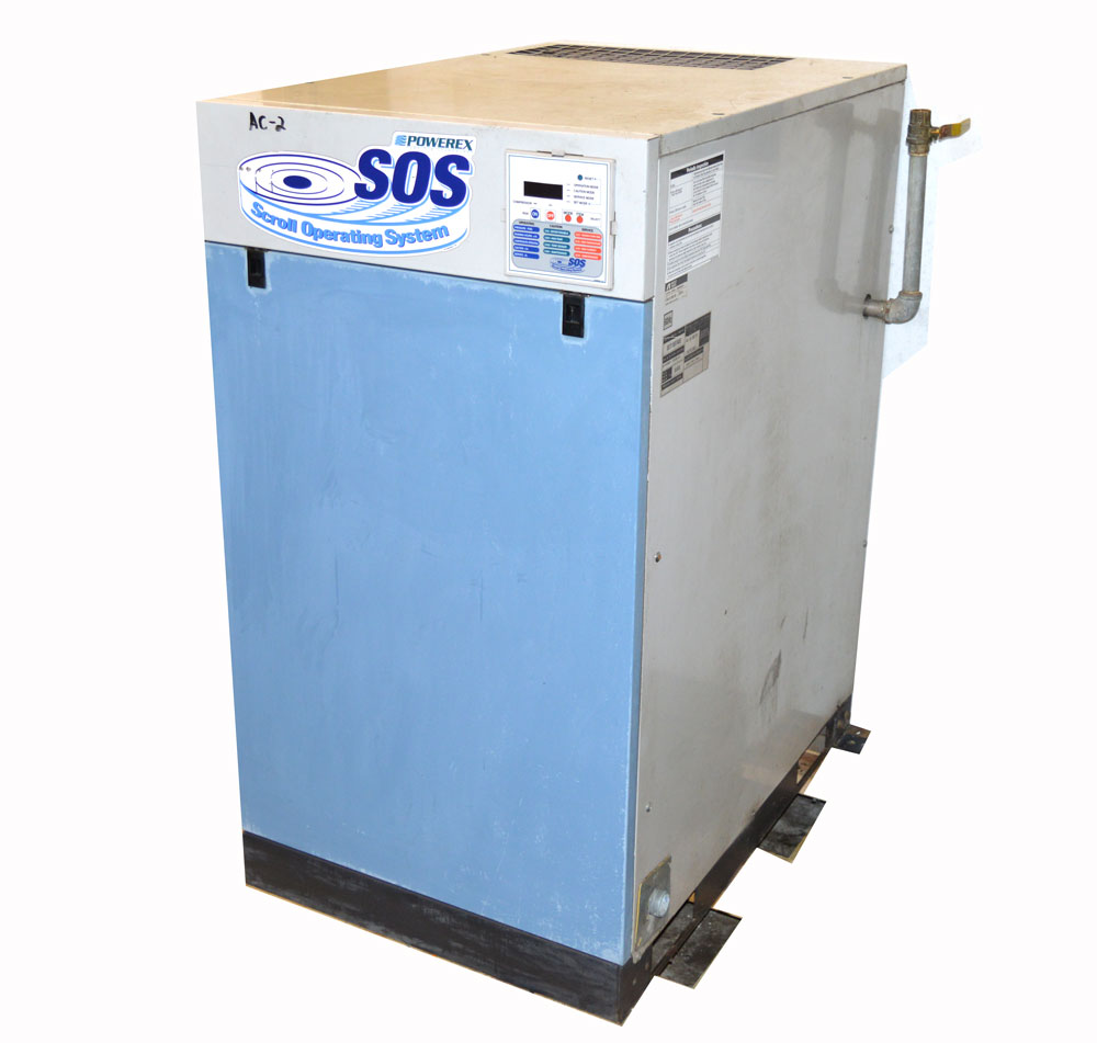 Powerex SET150740E SOS OilFree Scroll Air Compressor System 15Hp 44