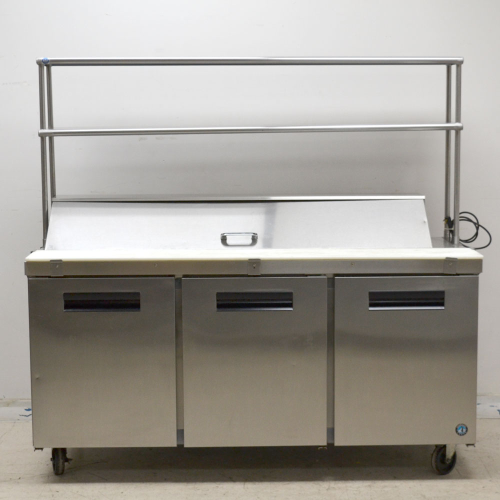 Hoshizaki CRMR7218 Three Section Sandwich Prep Table Refrigerator