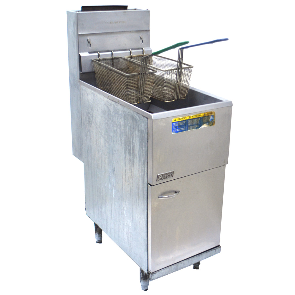 Pitco Frialator 35C+S 90,000 BTU 35-40lb Natural Gas Stainless Steel