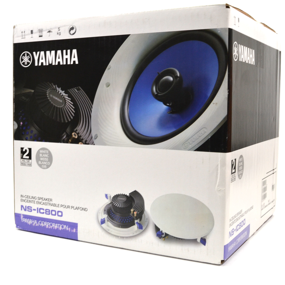 NEW Yamaha NSIC800 OnePair InCeiling Speaker White 2Way Coaxial