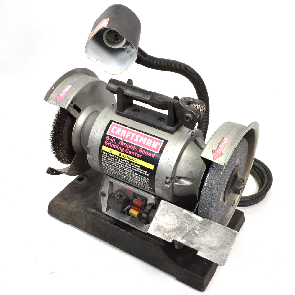 Craftsman 152.211521 6in Variable Speed Grinding Center 3450RPM 120V No Bulb eBay