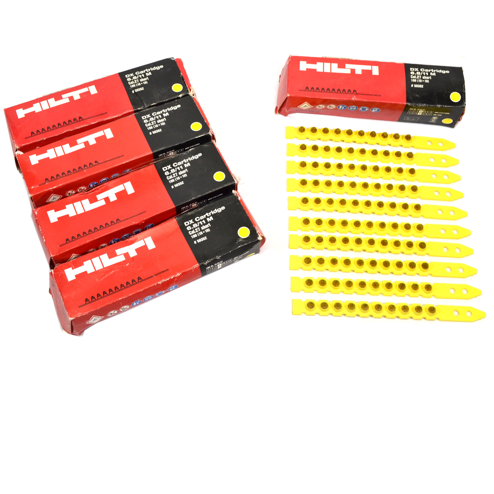 500 Hilti 6.8/11M .27 Cal Short Cartridge Yellow Shots 50352 for DX