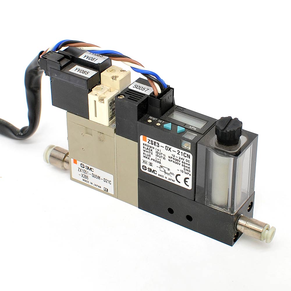 M ② SMC ZX Vacuum Ejector Generator with ZSE3 Digital Pressure