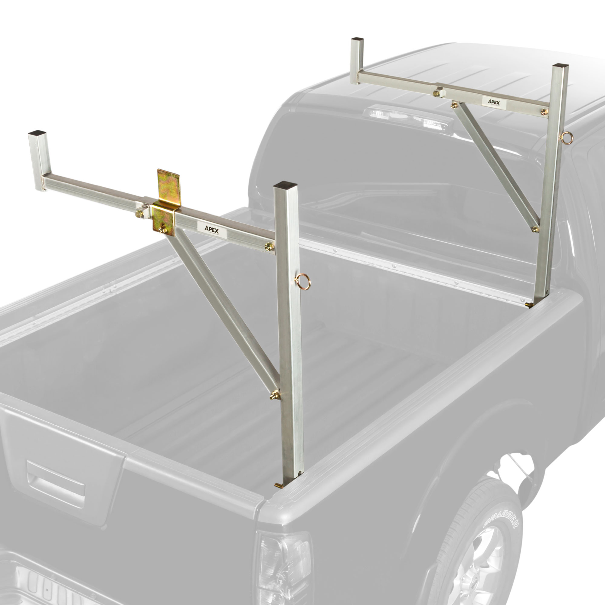 Apex Pickup Truck Ladder Rack NoDrill Adjustable Aluminum NDALR eBay
