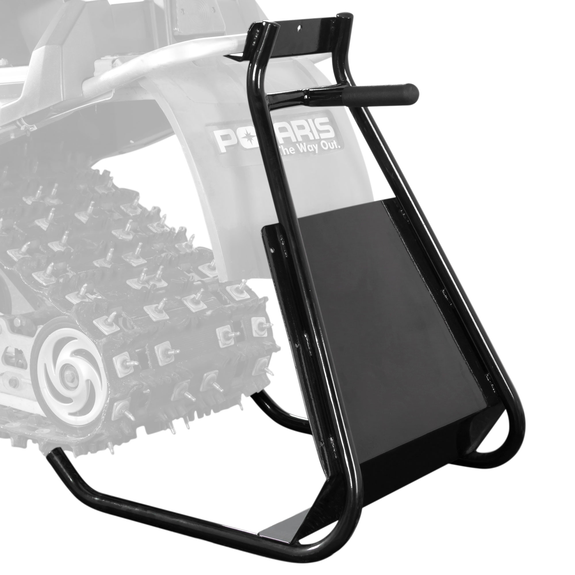 Black Ice Rear Snowmobile Lift Storage Stand Steel Frame +Debris Shield