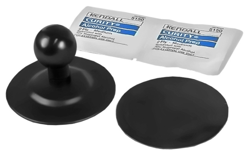 RAP-B-224-2U Ram 1/" Ball 2.75 inch Diameter Suction Cup Mount Base Made In USA