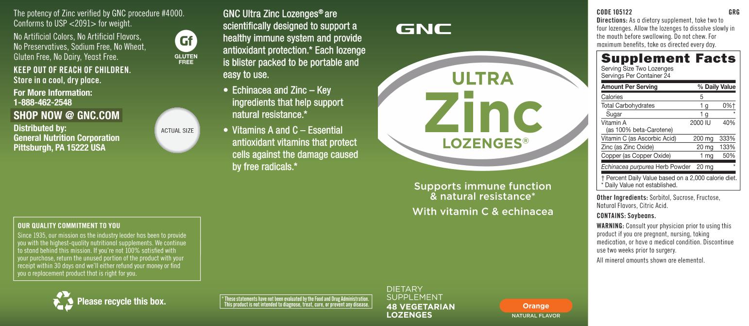 GNC Ultra Zinc Lozenges Orange 48 Lozenges eBay