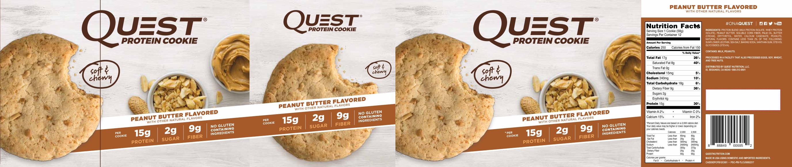 Quest Nutrition Quest Protein Cookie Peanut Butter 12 Cookies eBay