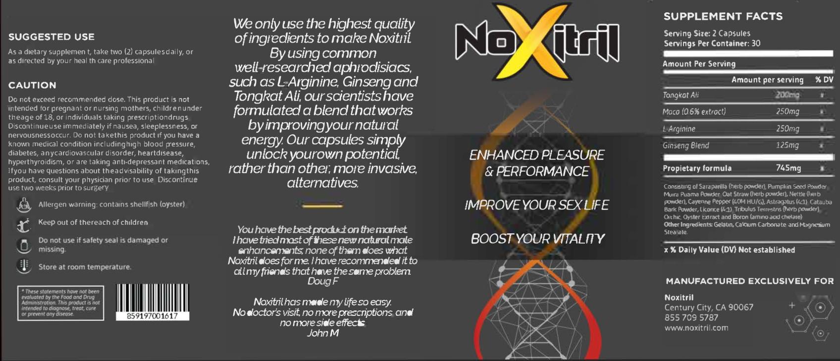 Noxitril Enhanced Pleasure And Performance 859197001617 | eBay