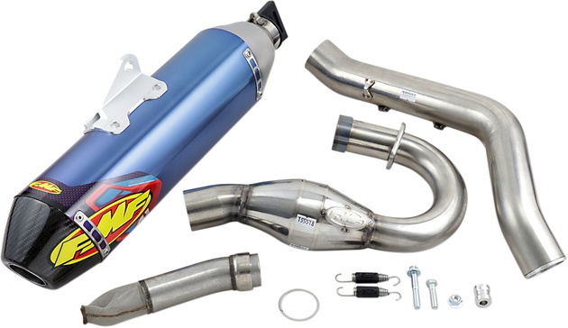 FMF Factory 4.1 Full Exhaust w/MegaBomb Pipe Blue 09-26 Yamaha
