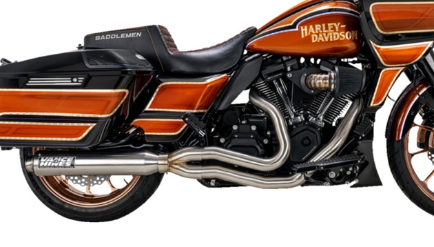 Vance & Hines Supersport Full Exhaust System Brushed #27345 Harley