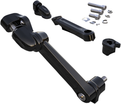 Adjustable Passenger Comfort Peg Mounts Black for Harley Davidson