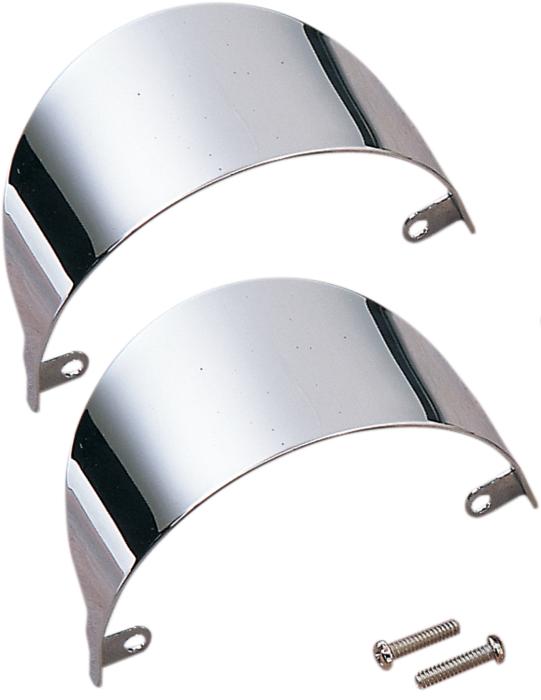 DS Turn Signal Visors Front Chrome Harley Davidson 139637 EBay