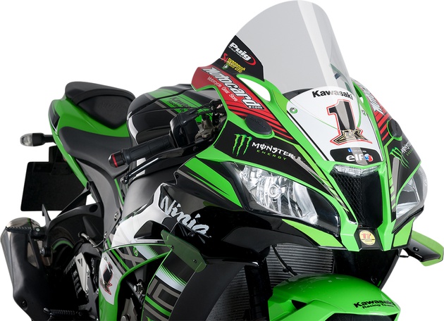Puig Racing Windscreen for 2011-2015 Kawasaki ZX1000 Ninja ZX-10R Clear 5603W
